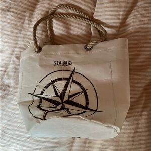 NWT Sea Bags Wine Tote with Nautical Design